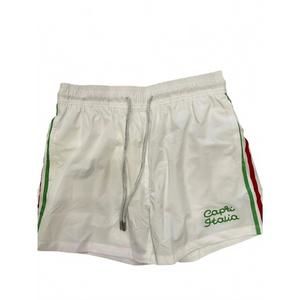 NEW PIER ST. BARTH men’s swim short in white capri